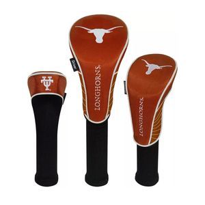 New Team Effort Golf Set of 3 Headcovers Texas Longhorns Orange